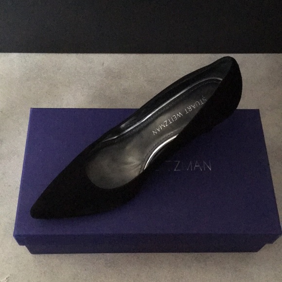 Stuart Weitzman Heels - Pinot Black Suede - Picture 2 of 7